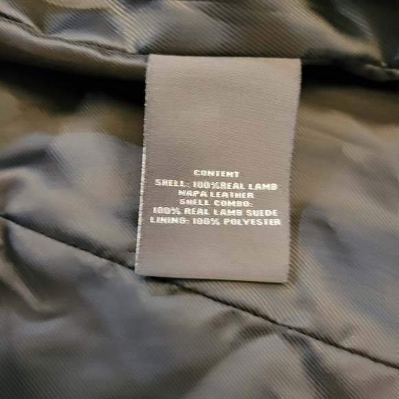 Vince Camuto 100% real lamb napa leather jacket - Picture 8 of 10